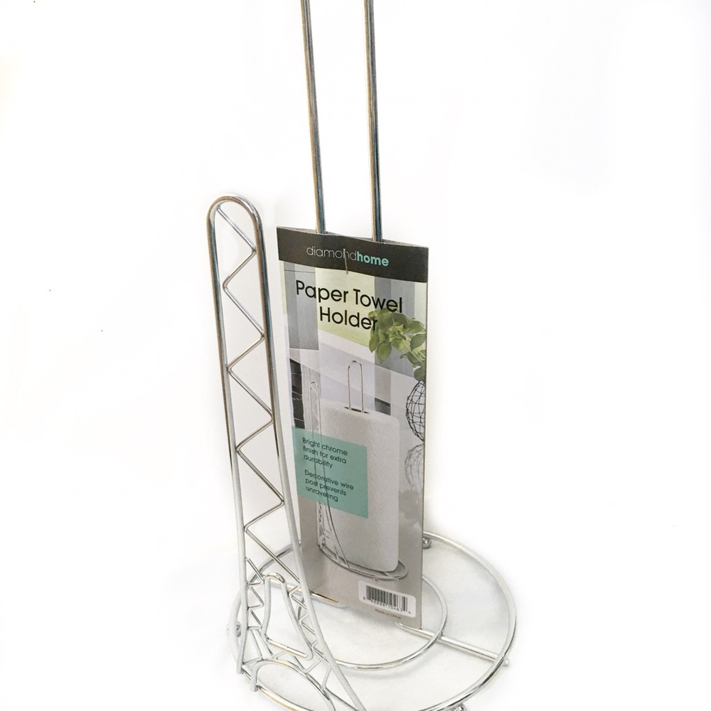 Eiffel Tower Chrome Paper Towel Holder 15” - Picture 3 of 8